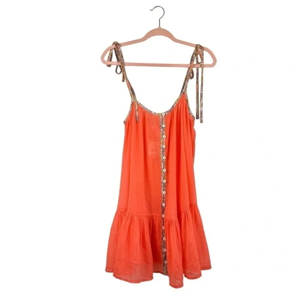 Free People Intimately Bali Sweet Nothing Slip Dress in Coral Size X-Small